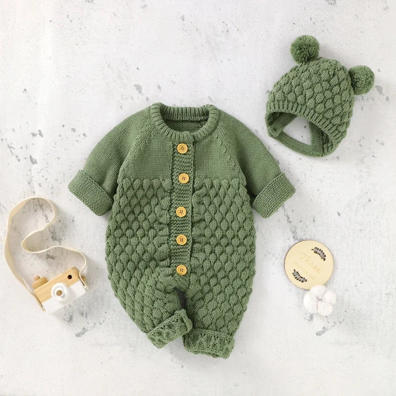 Unisex Onesie Set Onesie+Boots +Mitten and Hat 4PC