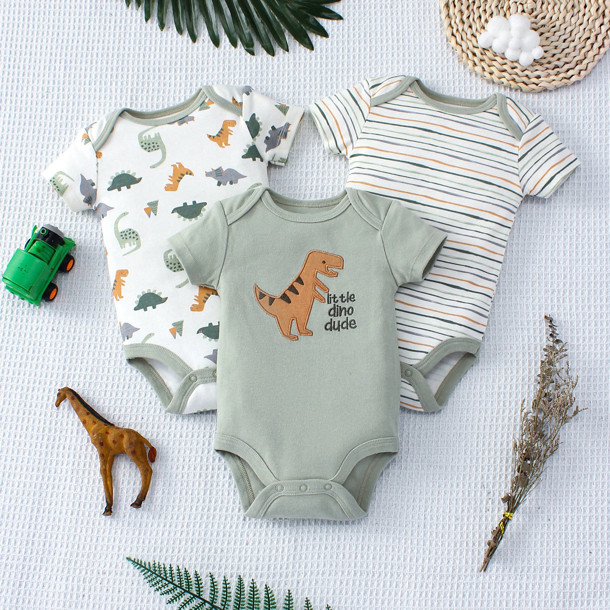 Baby Boy Onesies (Set of 3) Newborn-9M