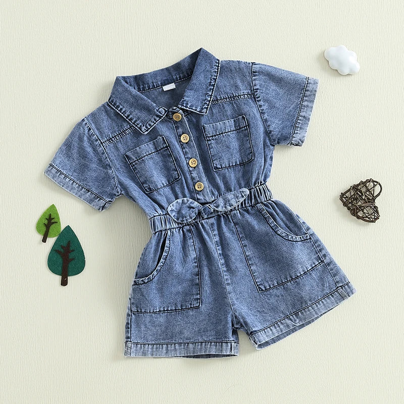 Girls Denim Overalls 18M- 3T