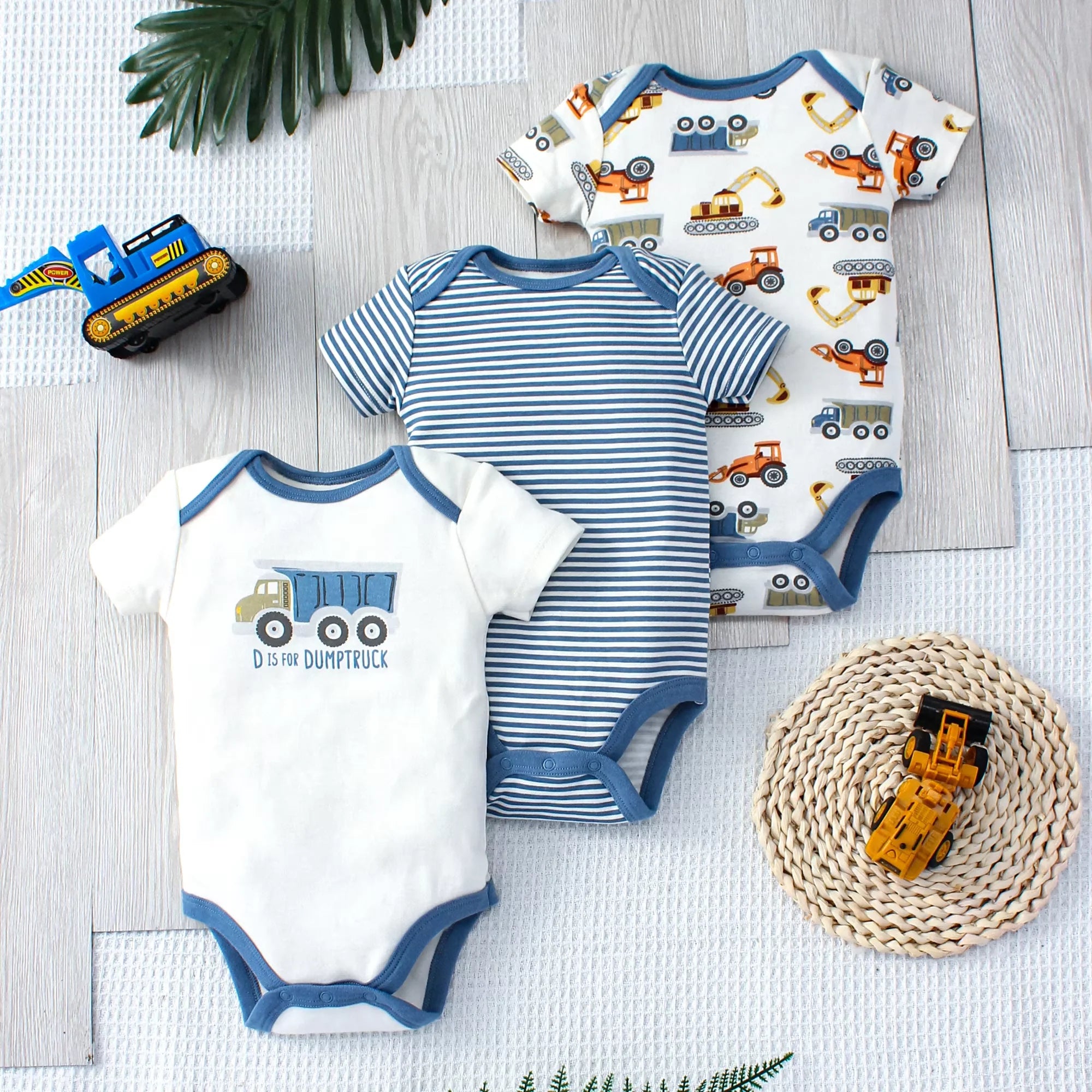 Baby Boy Onesies (Set of 3) Newborn-9M
