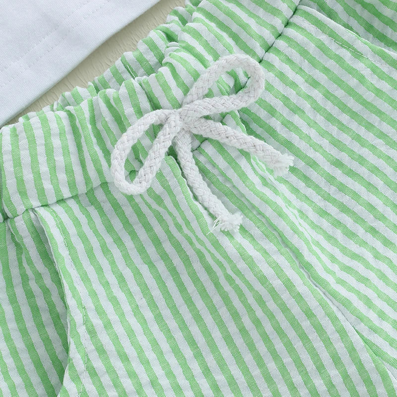 Boy Casual Short Sleeve Tractor Set 6M-3T