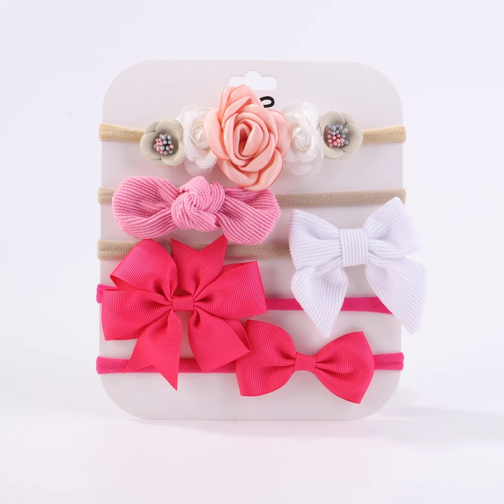 Sweet Nylon Headbands 5pc Sets