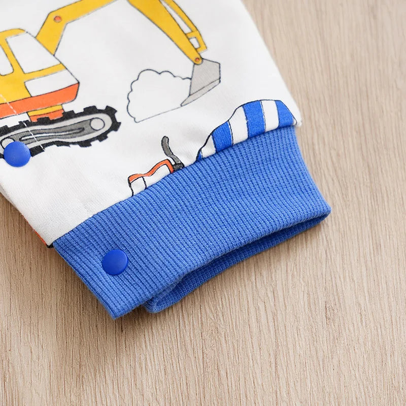 Baby Boy Construction Cotton Onesie Newborn-18M