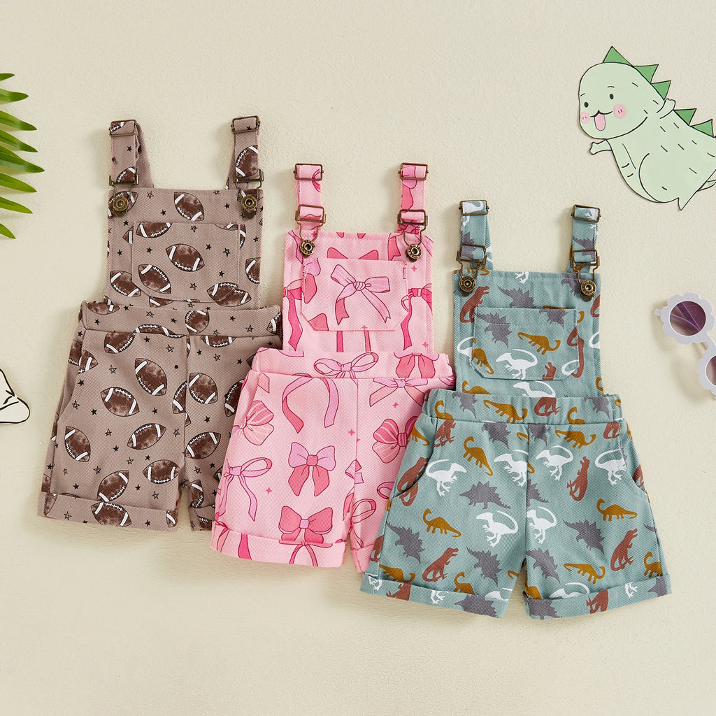 Unisex Printed Overalls 18M-6T